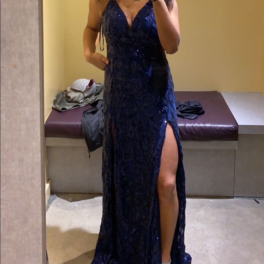 Navy Blue Prom Dress